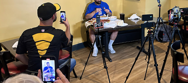 Champion Eater James Webb Visits Whispering Pines